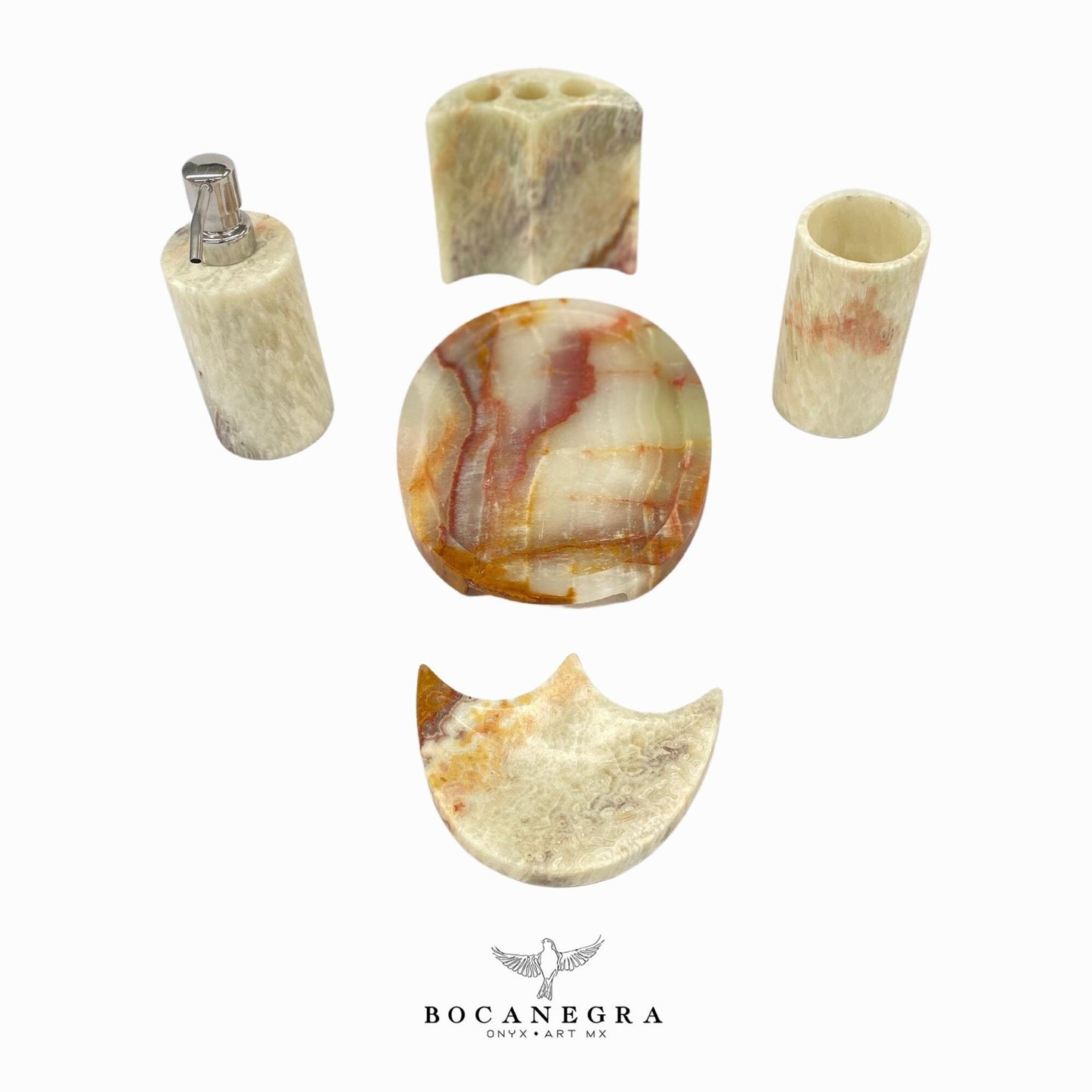 Gorgeous Bathroom Onyx Soap Dispenser Set | Soap Pump | Beauty & Care