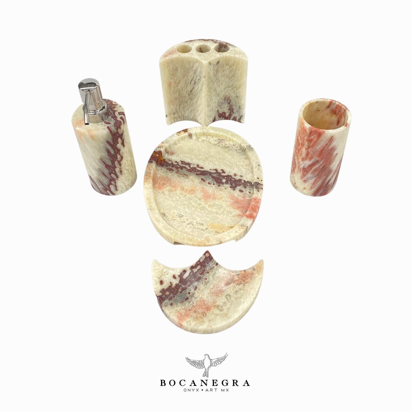 Gorgeous Bathroom Onyx Soap Dispenser Set | Soap Pump | Beauty & Care