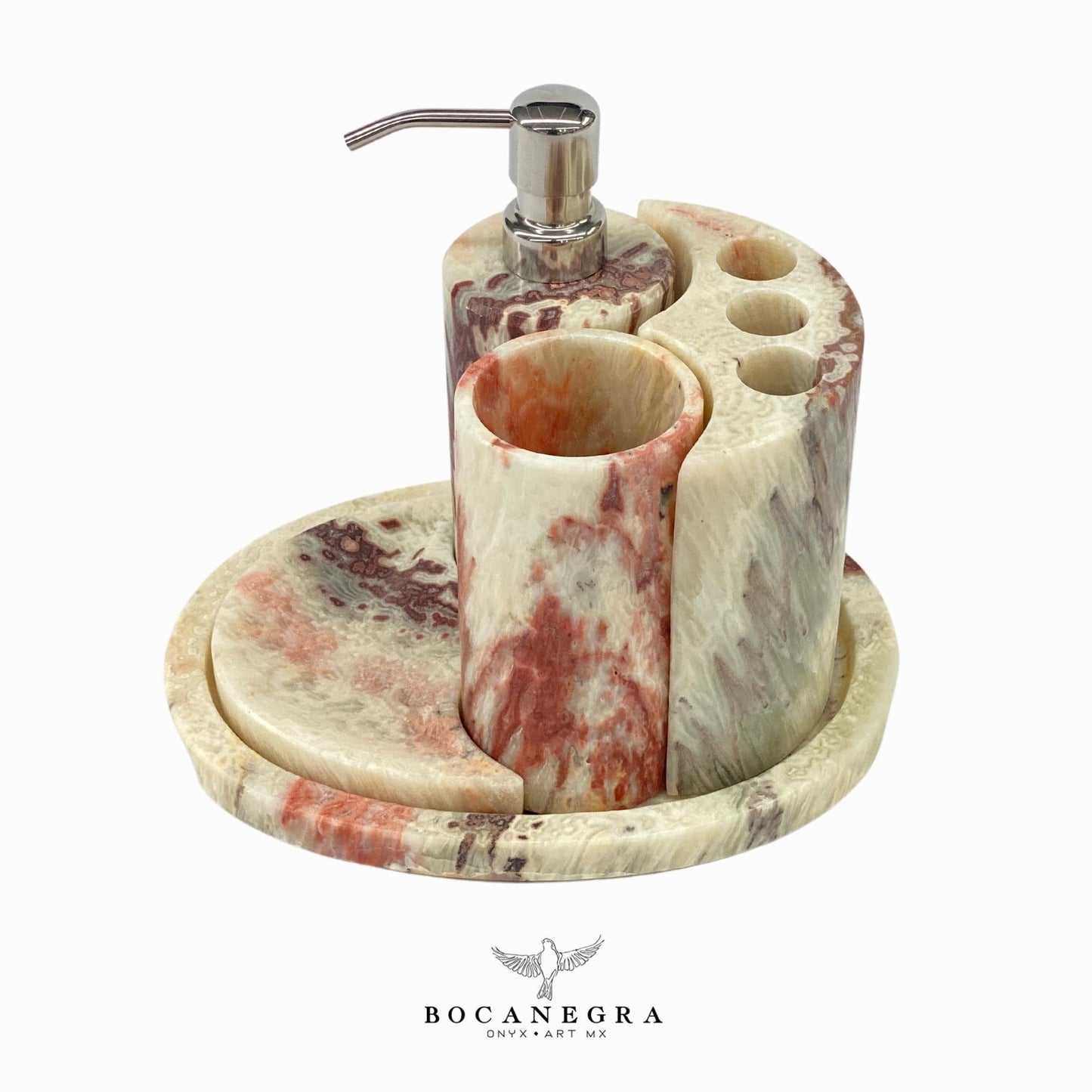 Gorgeous Bathroom Onyx Soap Dispenser Set | Soap Pump | Beauty & Care