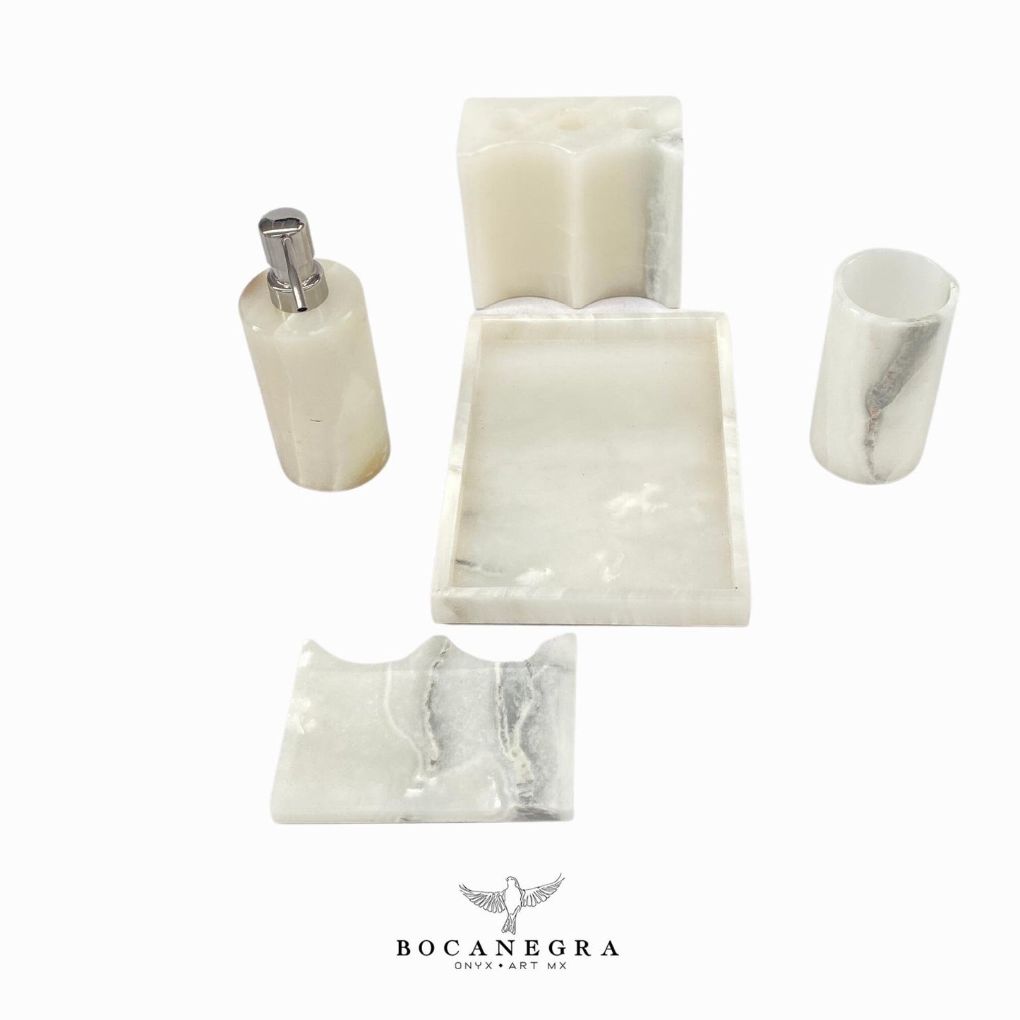 Gorgeous Bathroom Onyx Soap Dispenser Set | Soap Pump | Beauty & Care