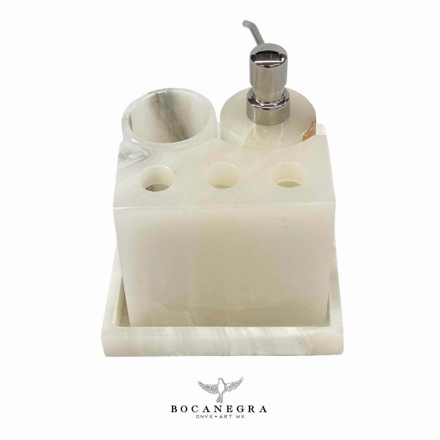 Gorgeous Bathroom Onyx Soap Dispenser Set | Soap Pump | Beauty & Care