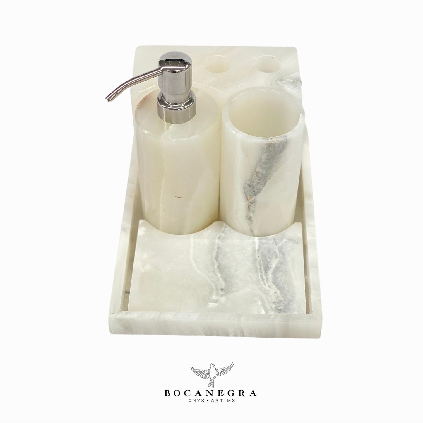 Gorgeous Bathroom Onyx Soap Dispenser Set | Soap Pump | Beauty & Care