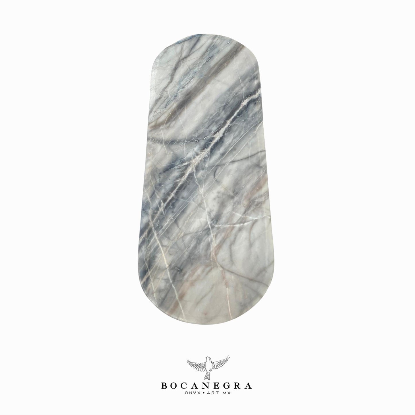 Gray Marble Vanity Tray - Oval Jewelry tray - Trinket plate