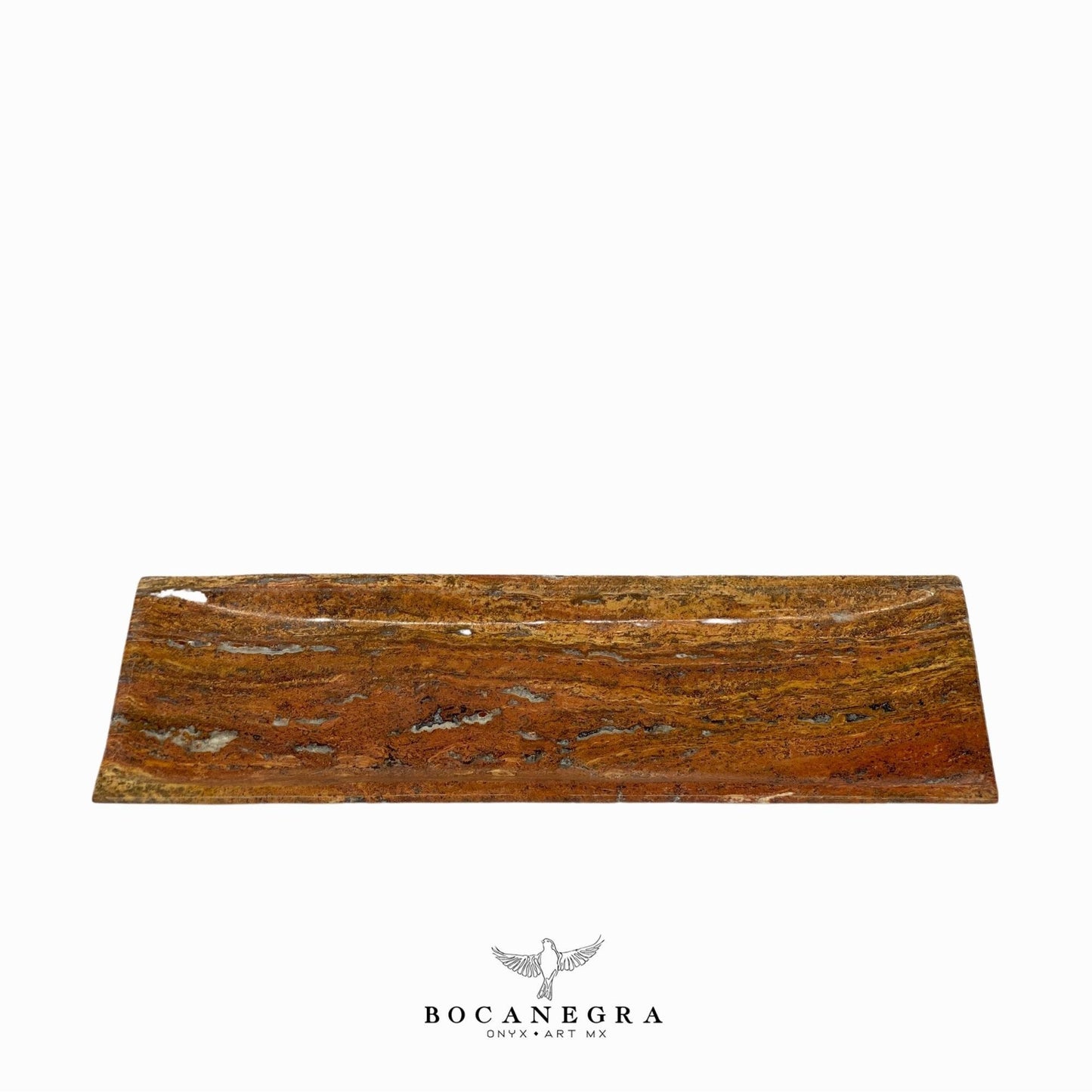 Copper Marble Vanity Tray - Rectangular Jewelry tray - Trinket plate