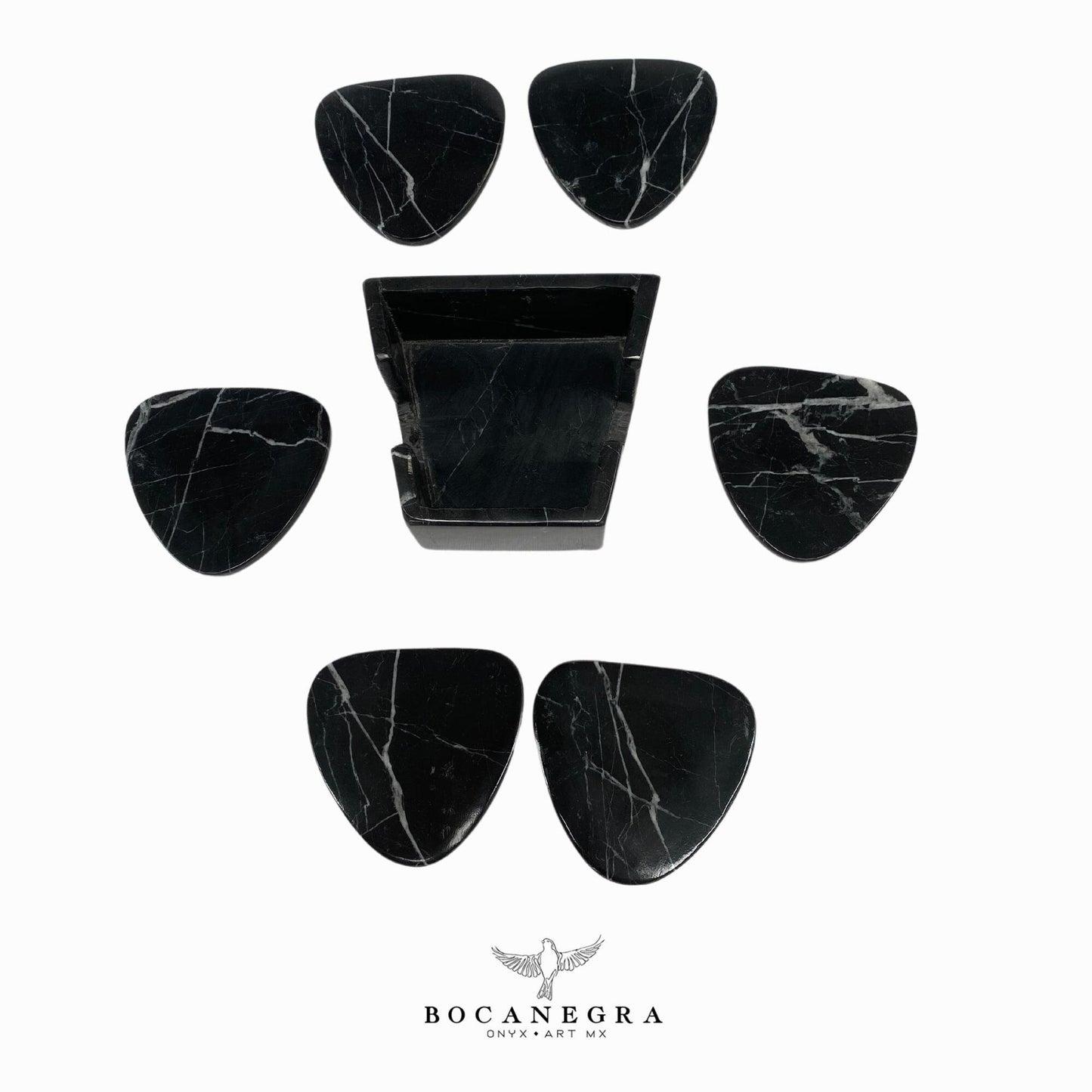 Coasters Set of 6 black Marble⎪Cup holder