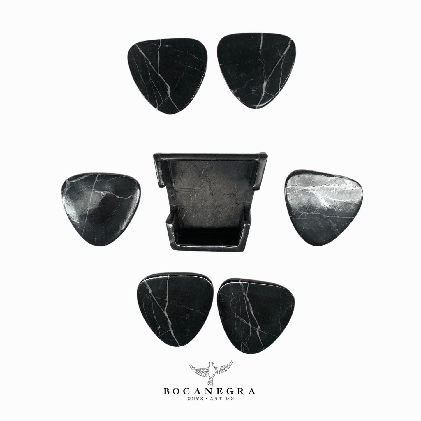 Coasters Set of 6 black Marble⎪Cup holder