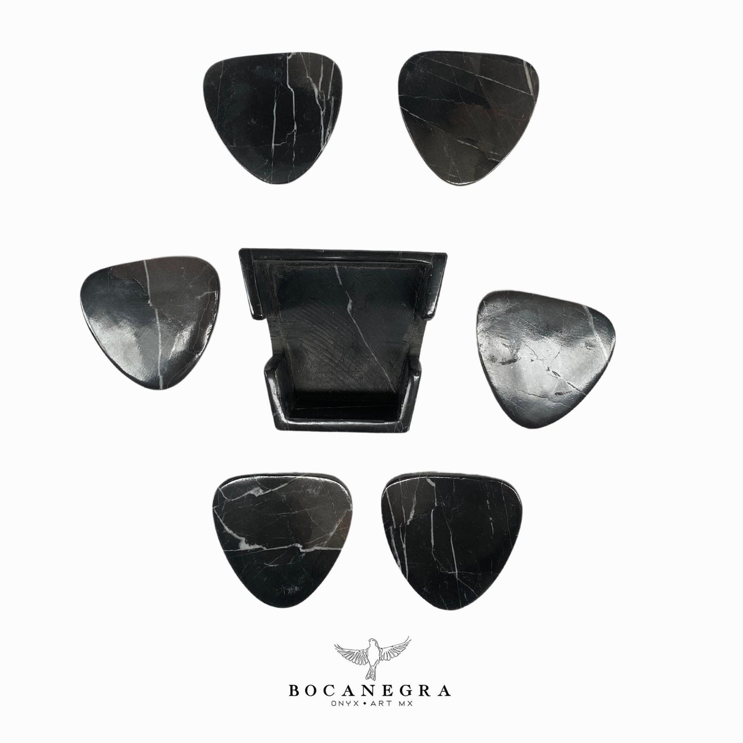 Coasters Set of 6 black Marble⎪Cup holder