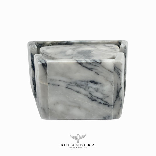 Coasters Set of 6 gray Marble⎪Cup holder
