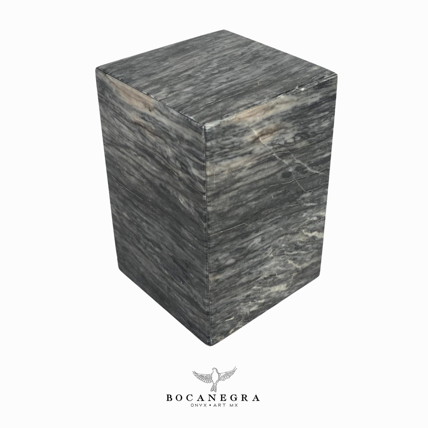 Gray Marble Cremation Urn for Human or pet Ashes