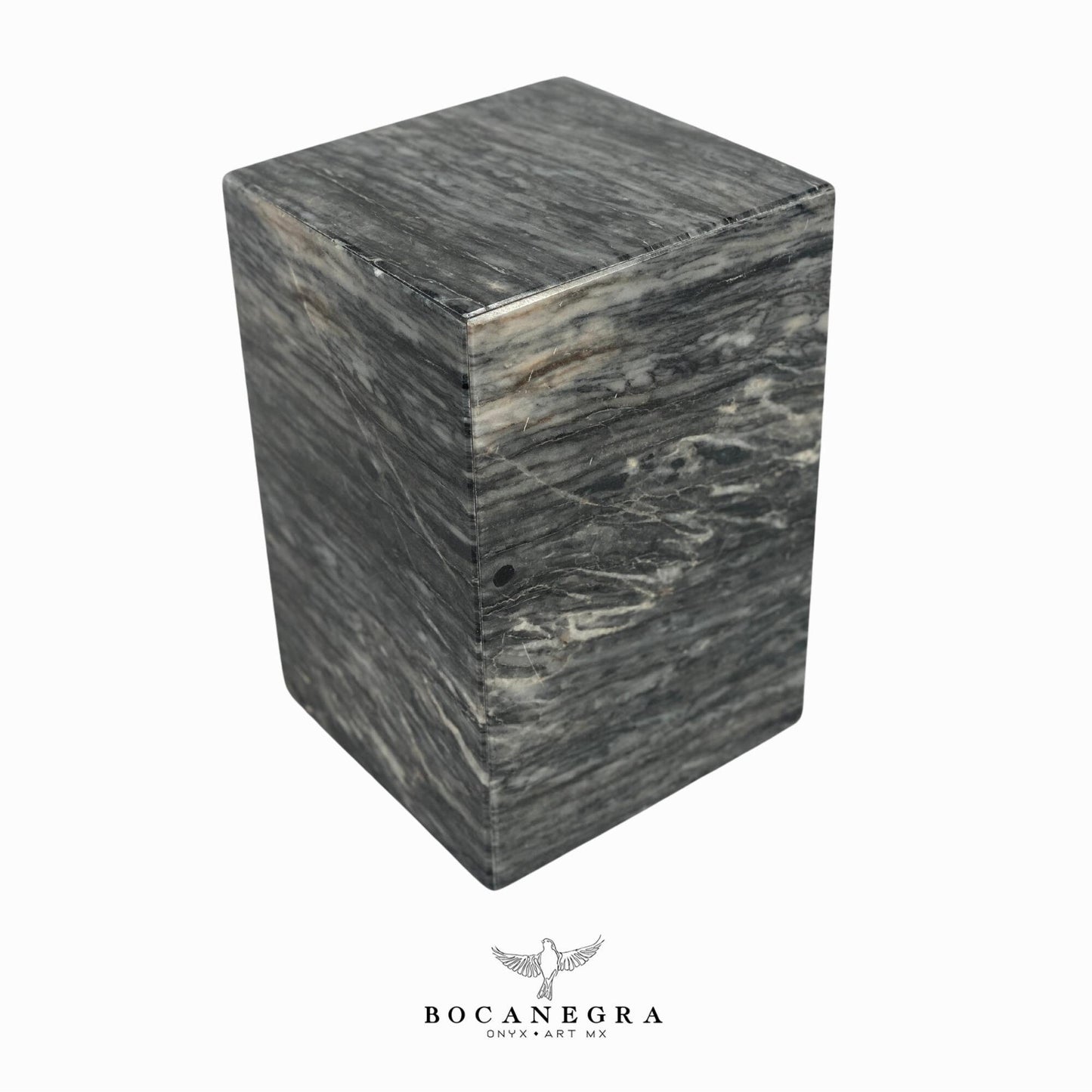 Gray Marble Cremation Urn for Human or pet Ashes