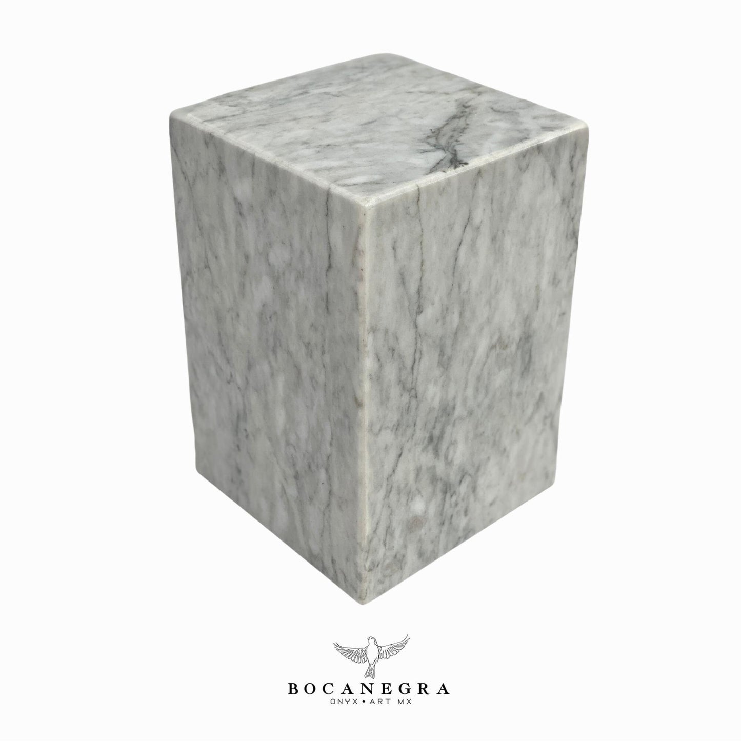 White Marble Cremation Urn for Human or pet Ashes