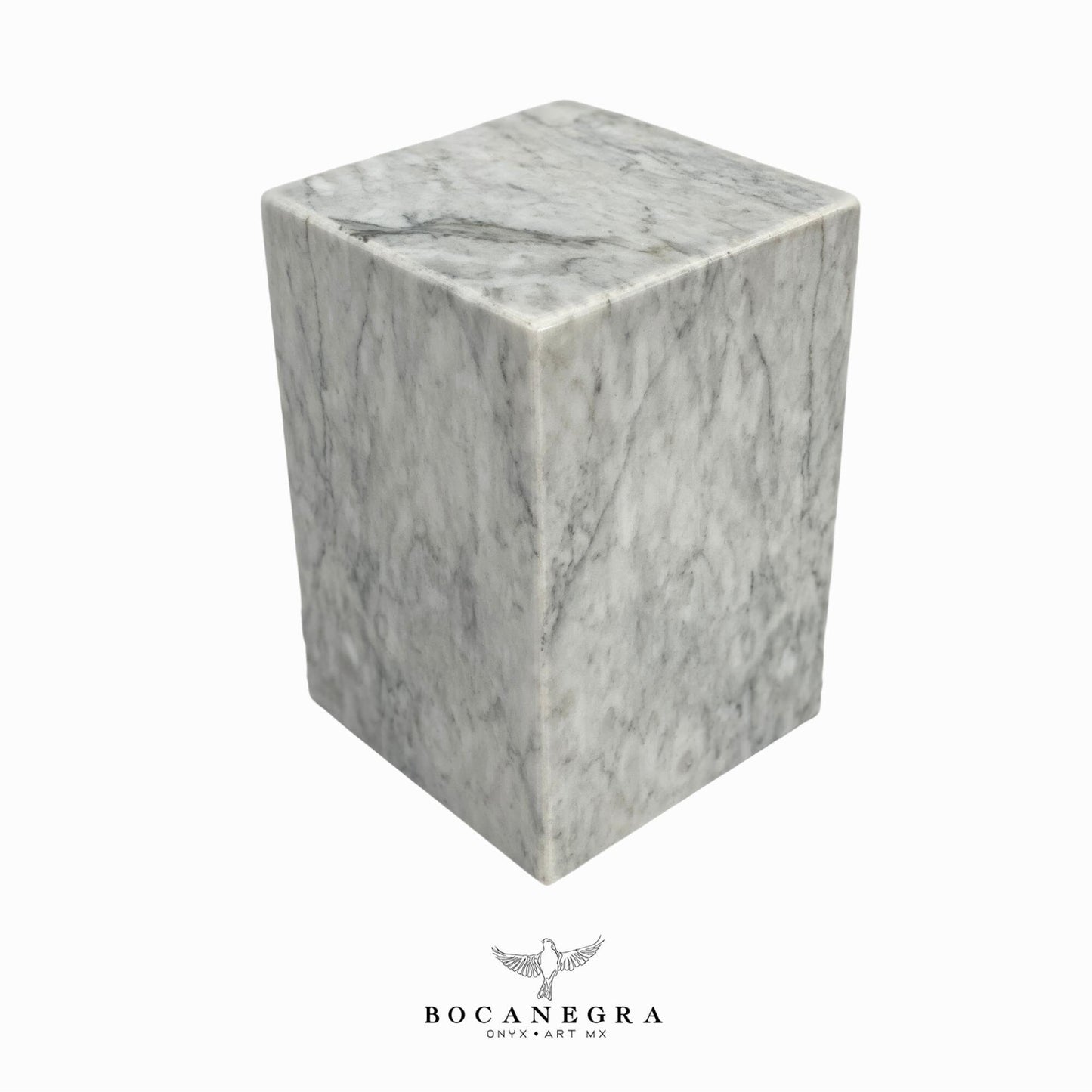 White Marble Cremation Urn for Human or pet Ashes