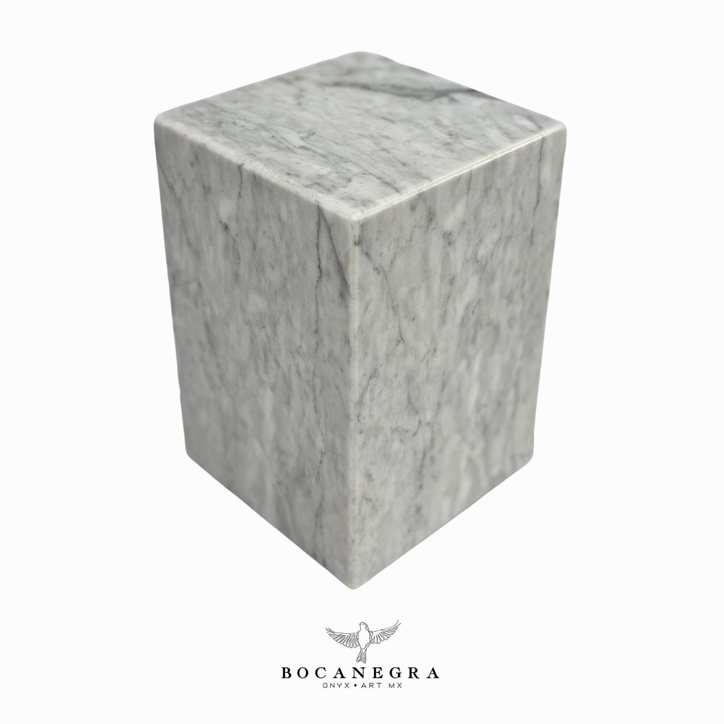White Marble Cremation Urn for Human or pet Ashes