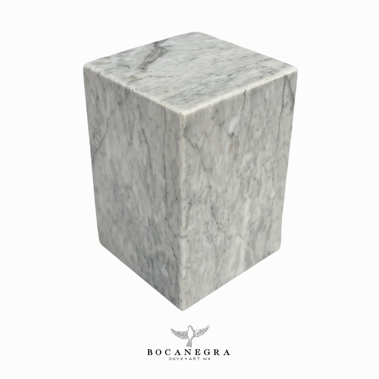 White Marble Cremation Urn for Human or pet Ashes