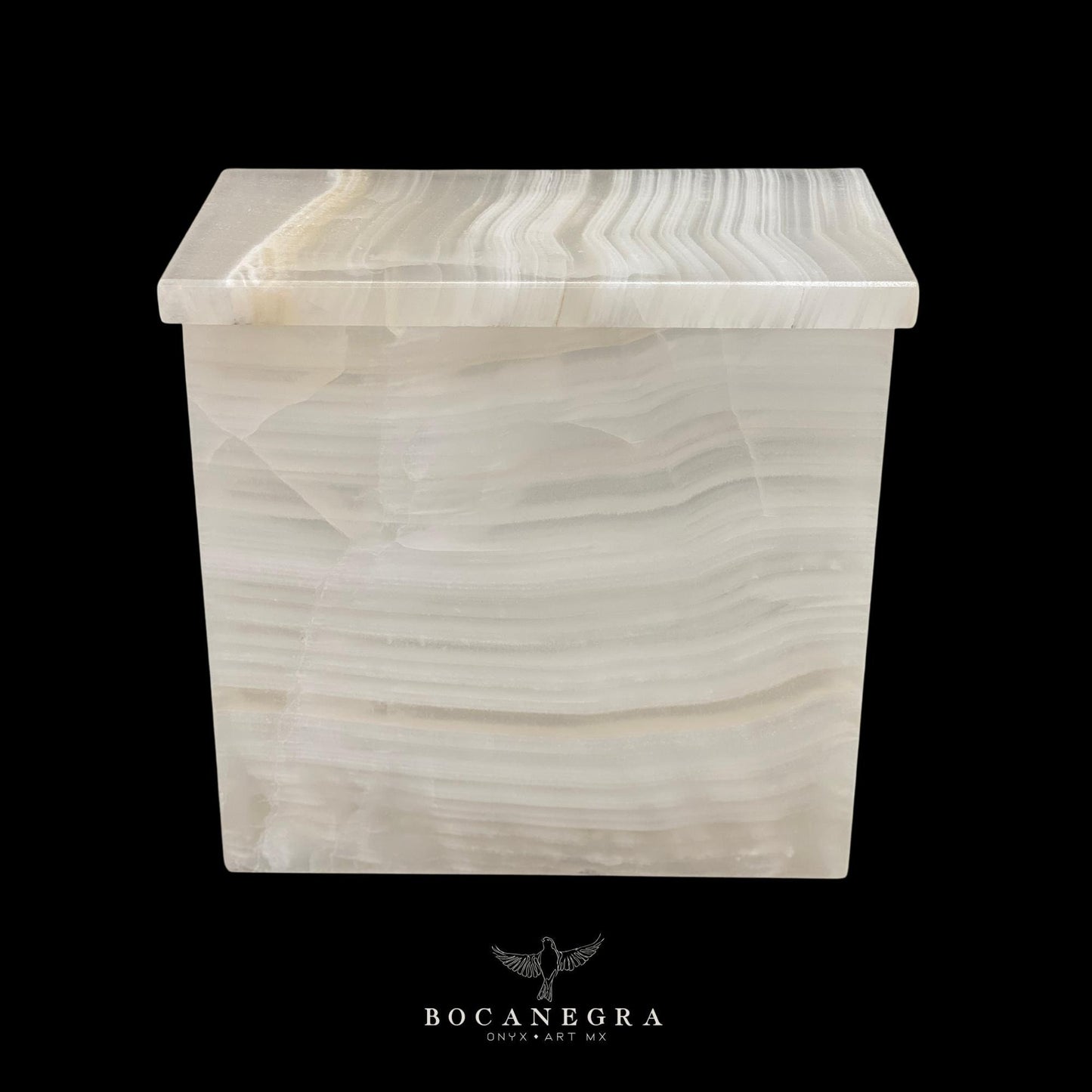 White Onyx Cremation Urn for Human or pet Ashes
