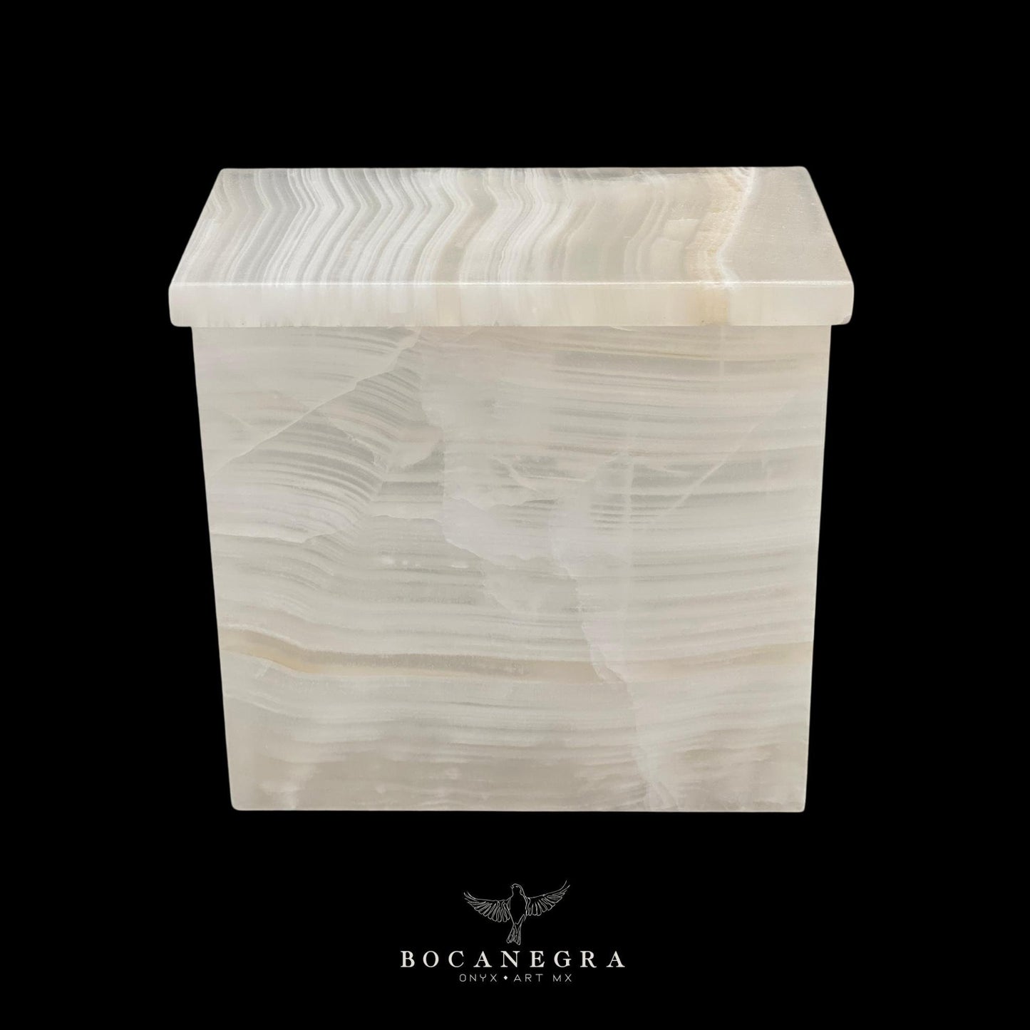 White Onyx Cremation Urn for Human or pet Ashes