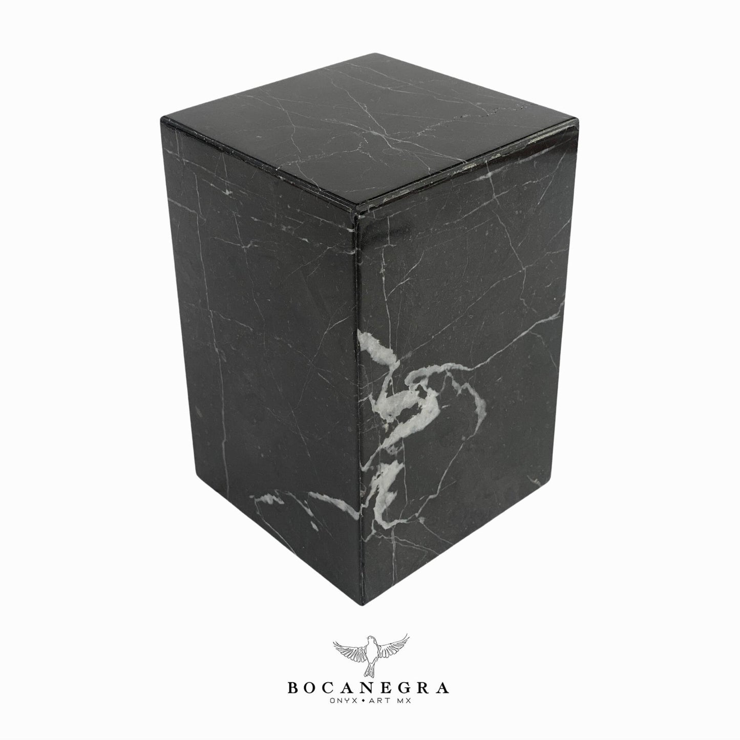 Black Marble Cremation Urn for Human or pet Ashes