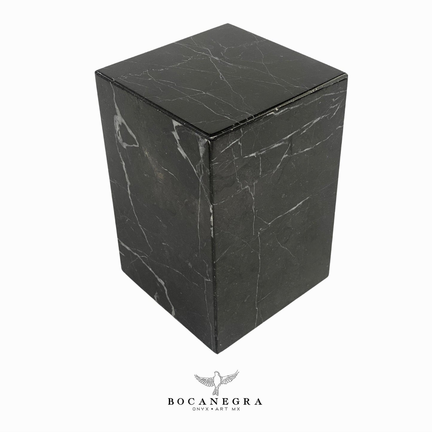 Black Marble Cremation Urn for Human or pet Ashes