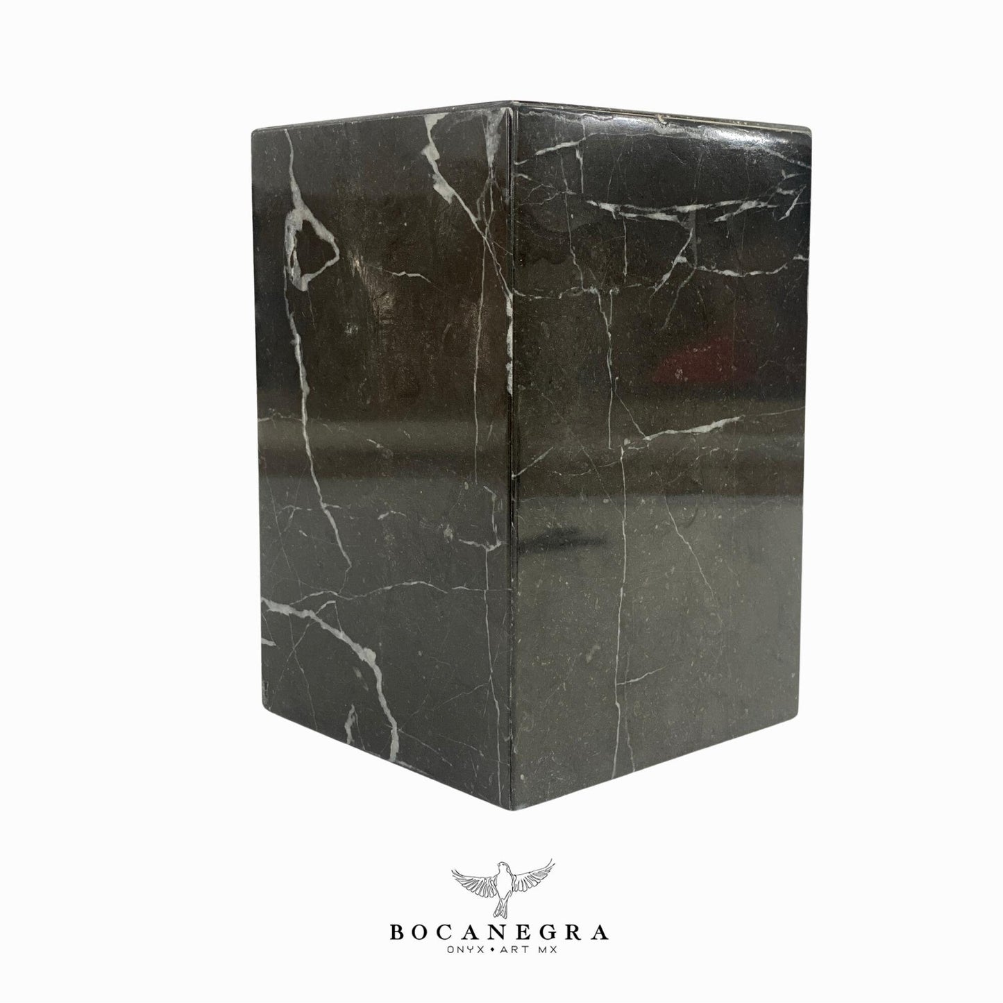 Black Marble Cremation Urn for Human or pet Ashes