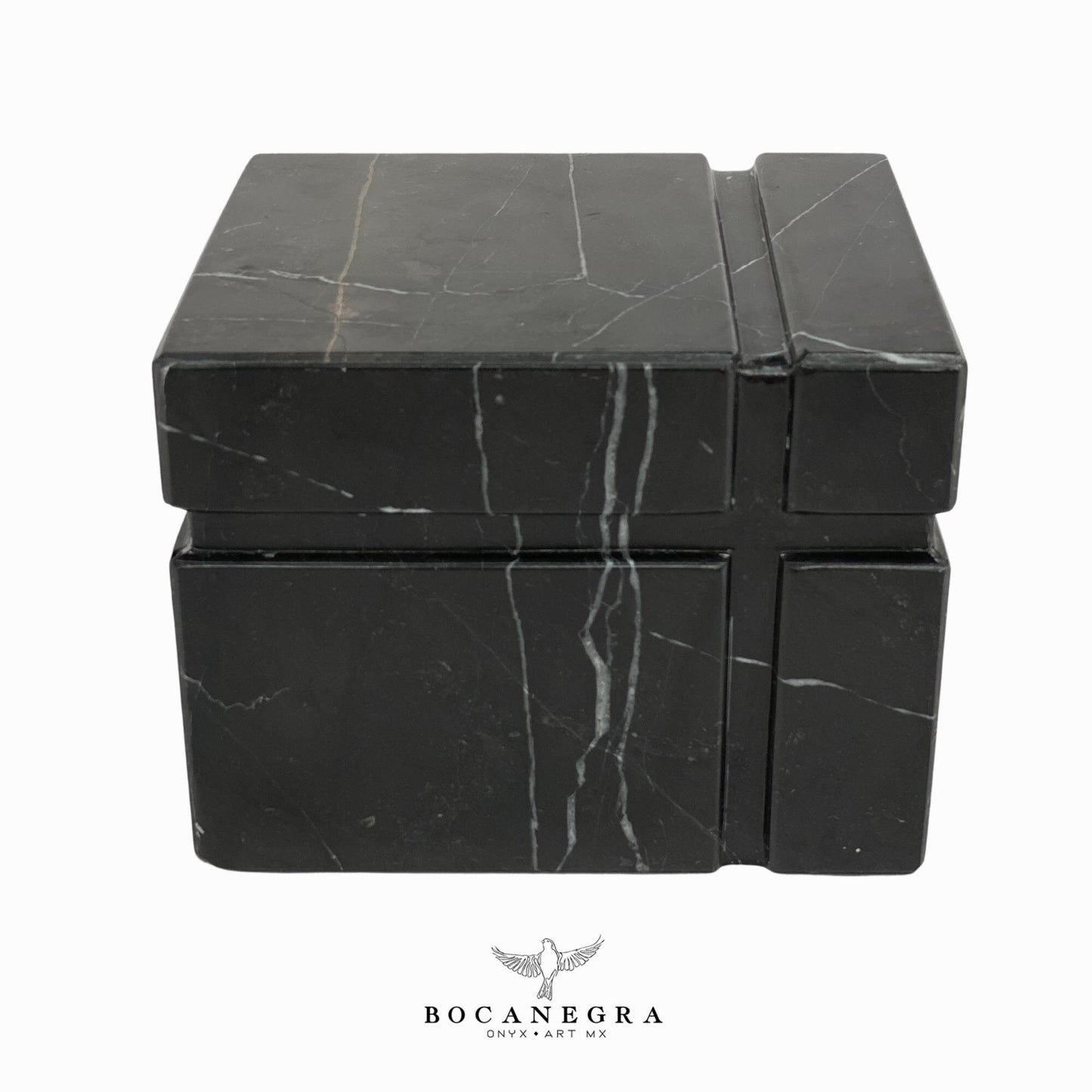 Gorgeous Black Marble Cremation Urn for Human or pet Ashes
