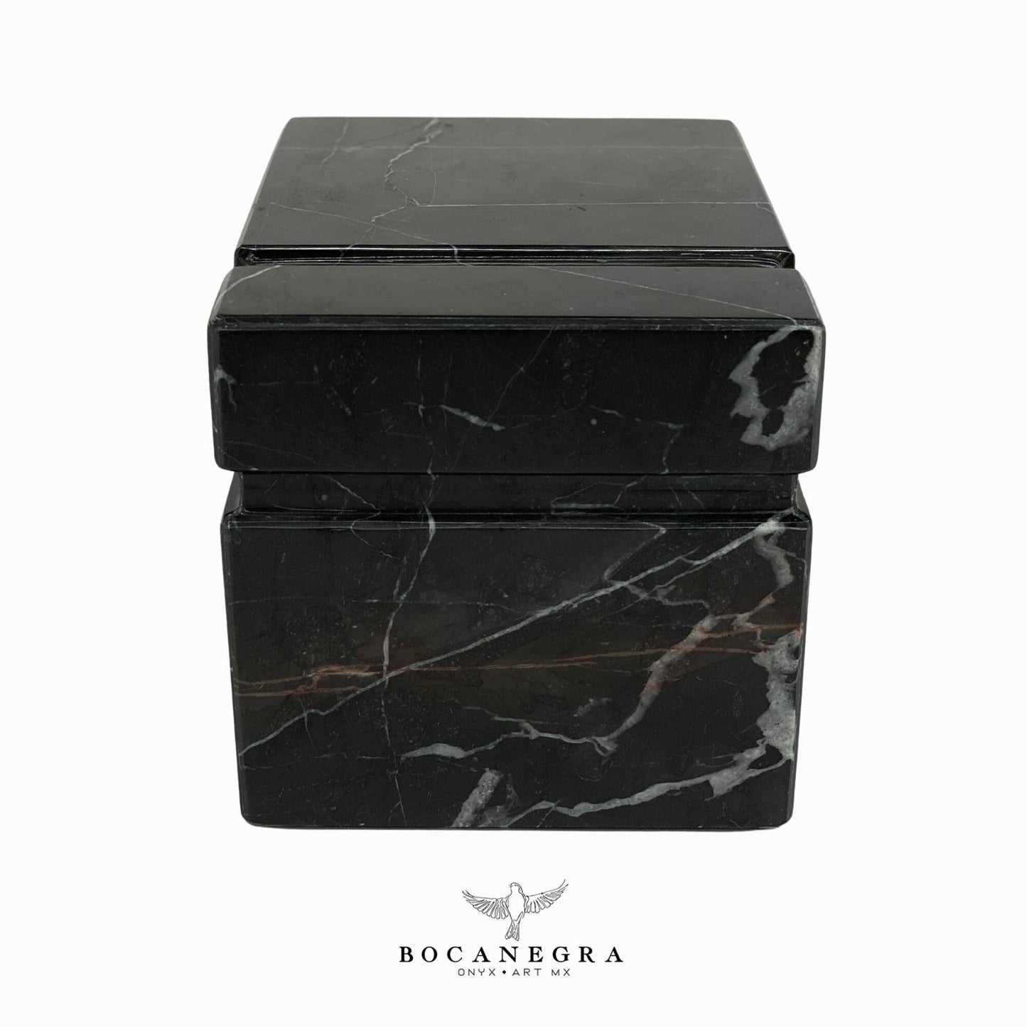 Gorgeous Black Marble Cremation Urn for Human or pet Ashes