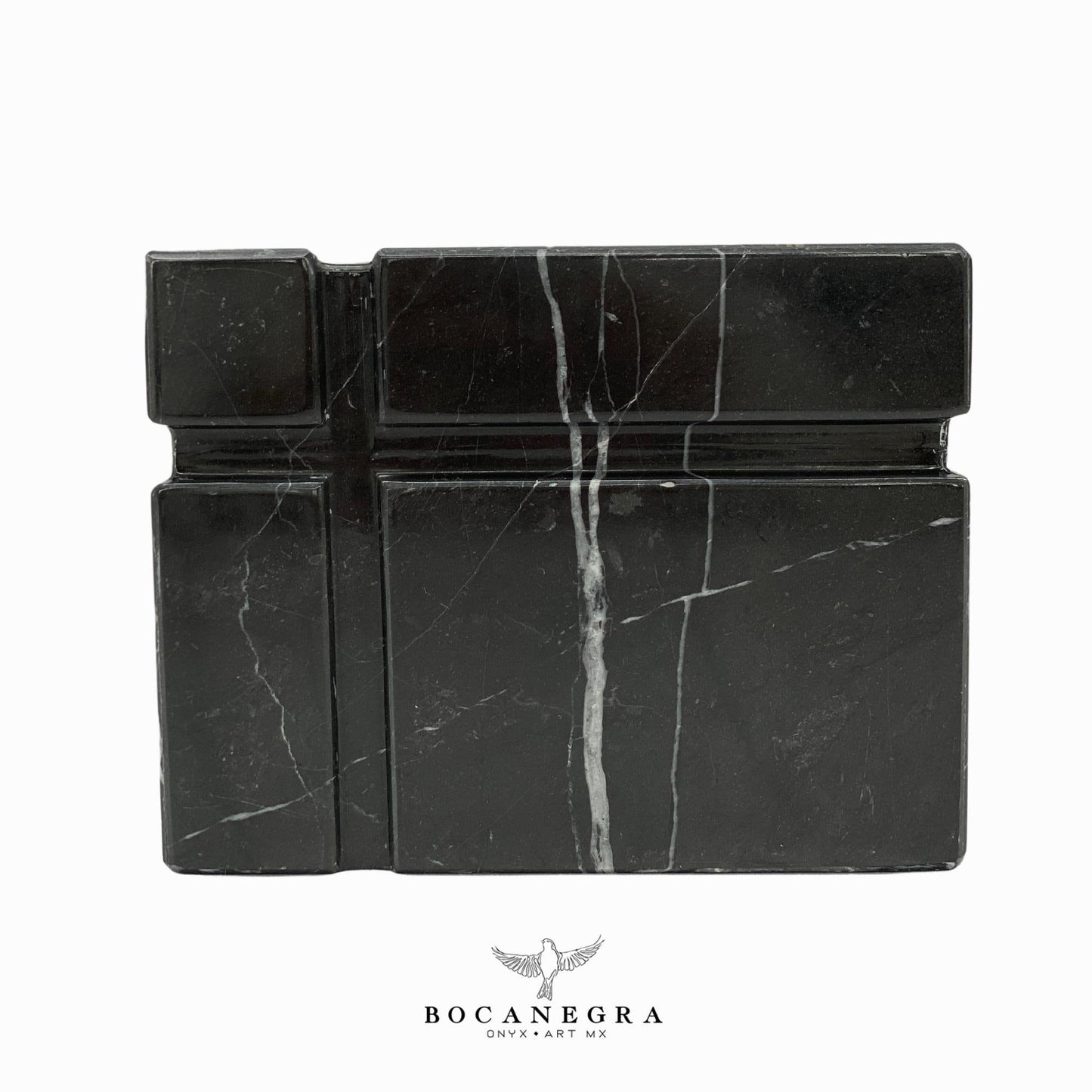Gorgeous Black Marble Cremation Urn for Human or pet Ashes