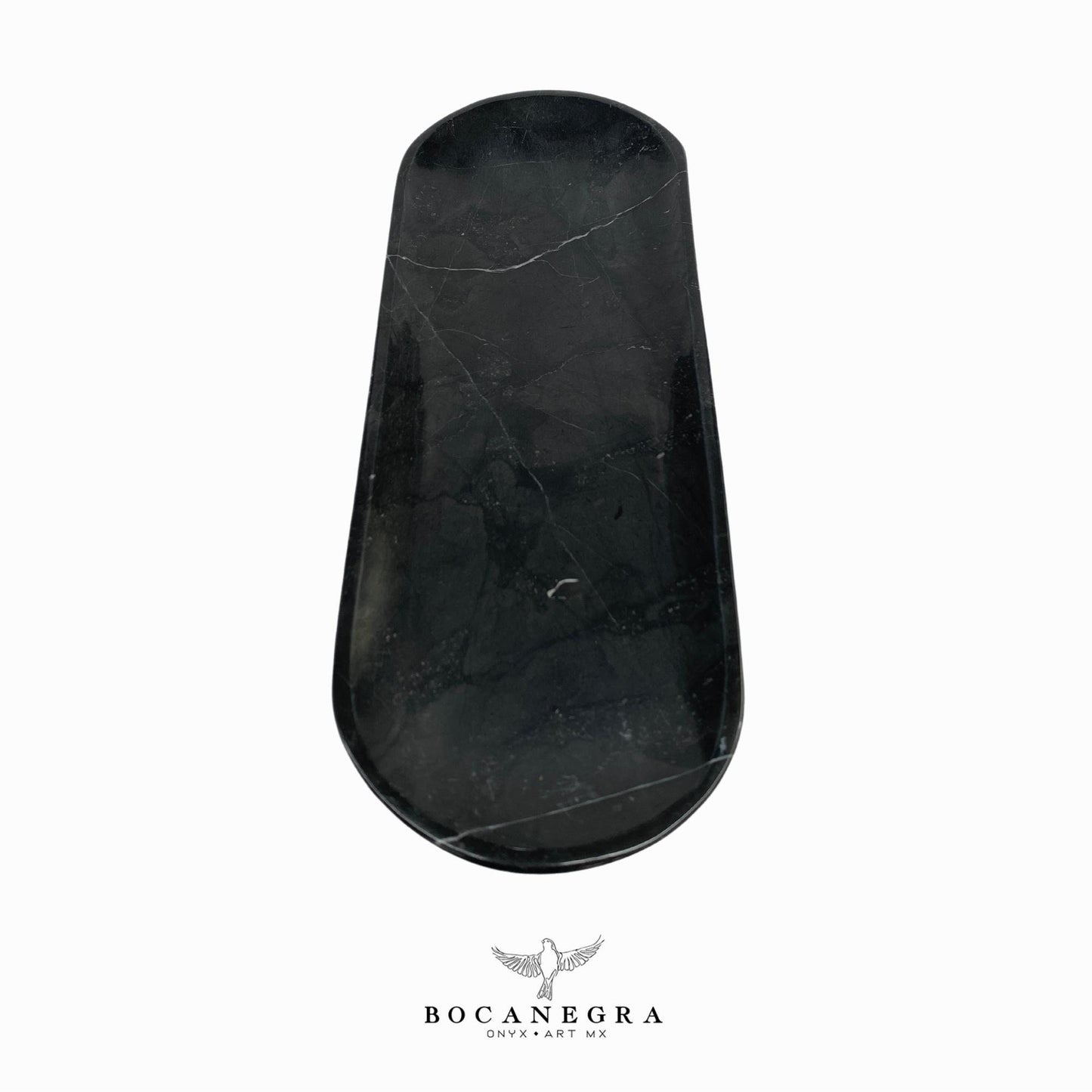 Black Marble Vanity Tray - Oval Jewelry tray - Trinket plate