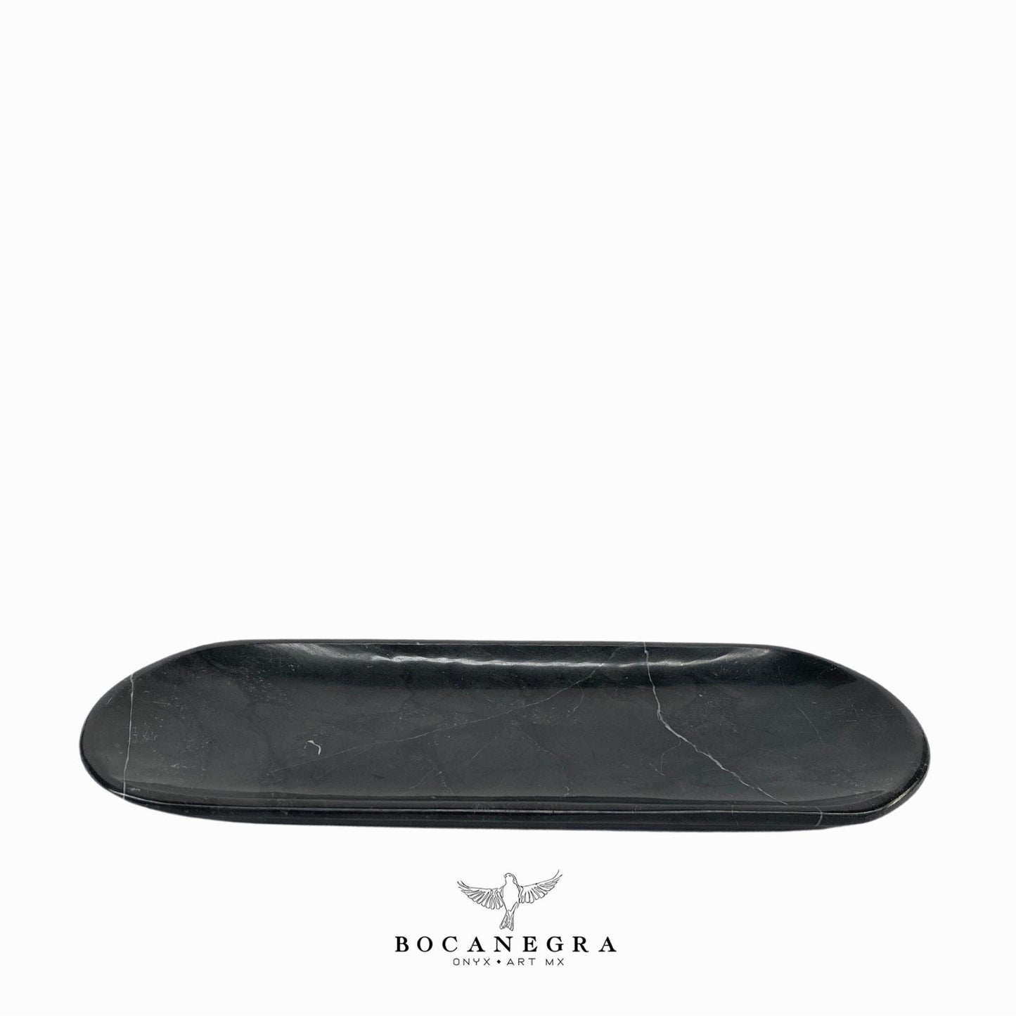 Black Marble Vanity Tray - Oval Jewelry tray - Trinket plate