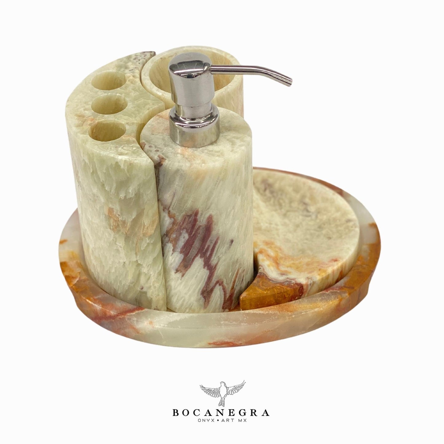 Gorgeous Bathroom Onyx Soap Dispenser Set | Soap Pump | Beauty & Care