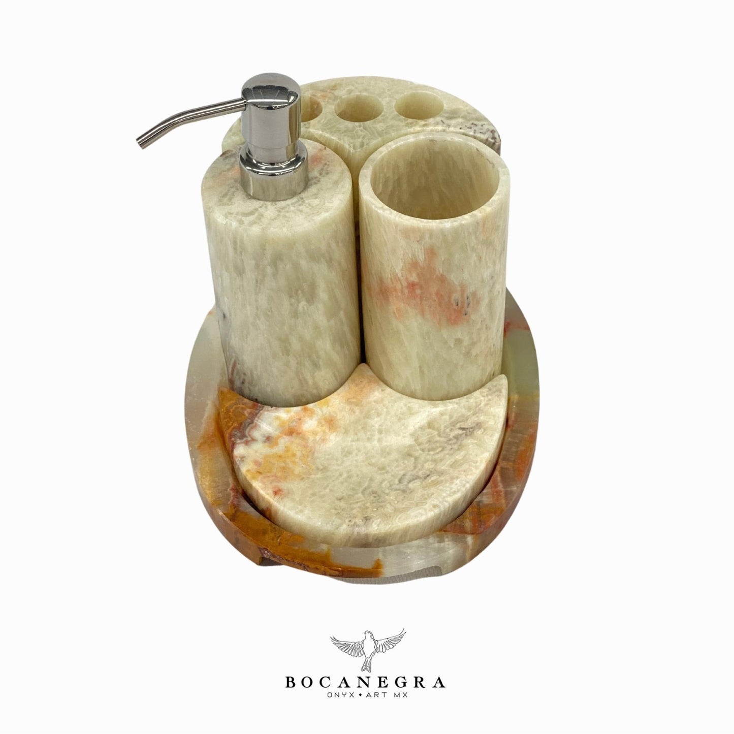 Gorgeous Bathroom Onyx Soap Dispenser Set | Soap Pump | Beauty & Care