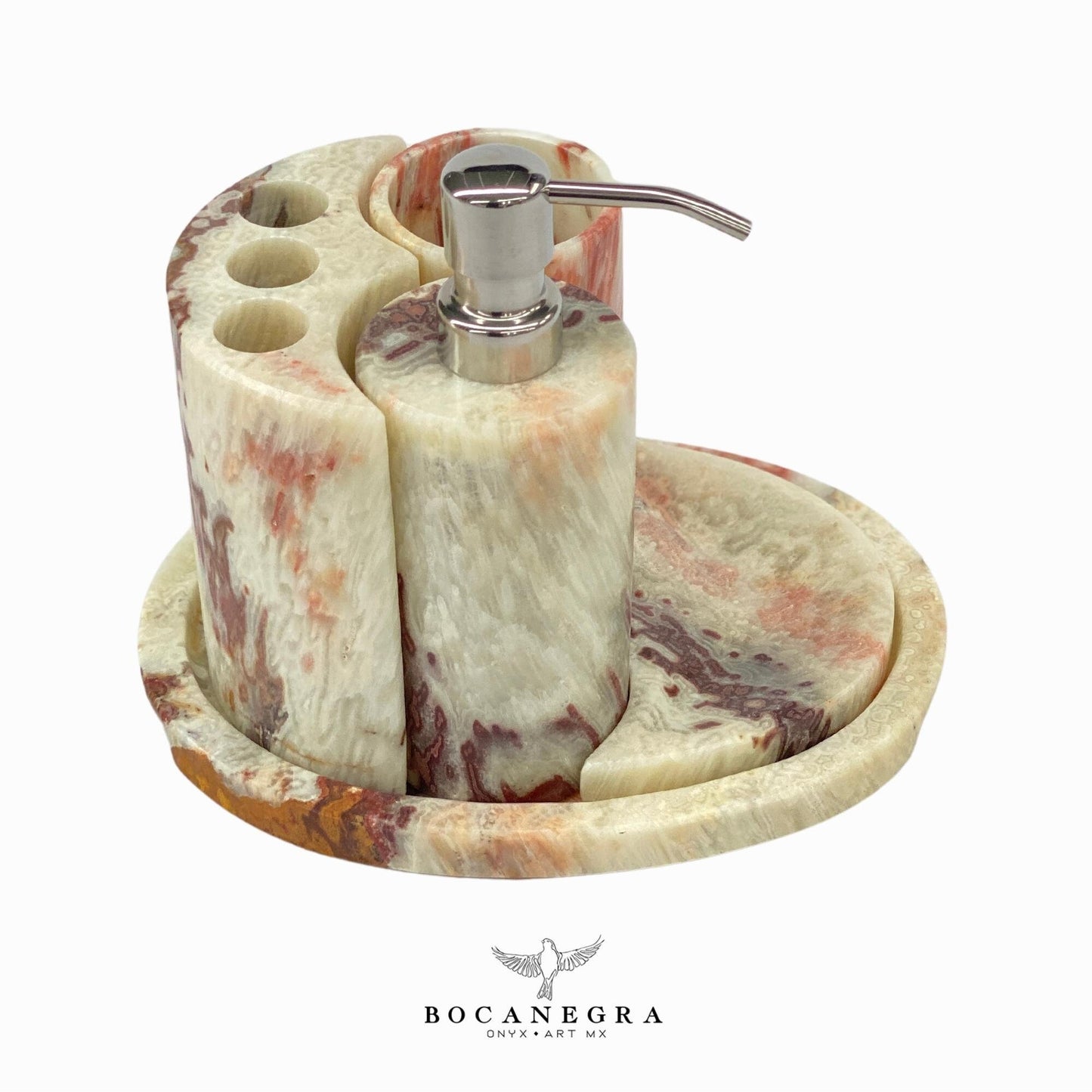 Gorgeous Bathroom Onyx Soap Dispenser Set | Soap Pump | Beauty & Care