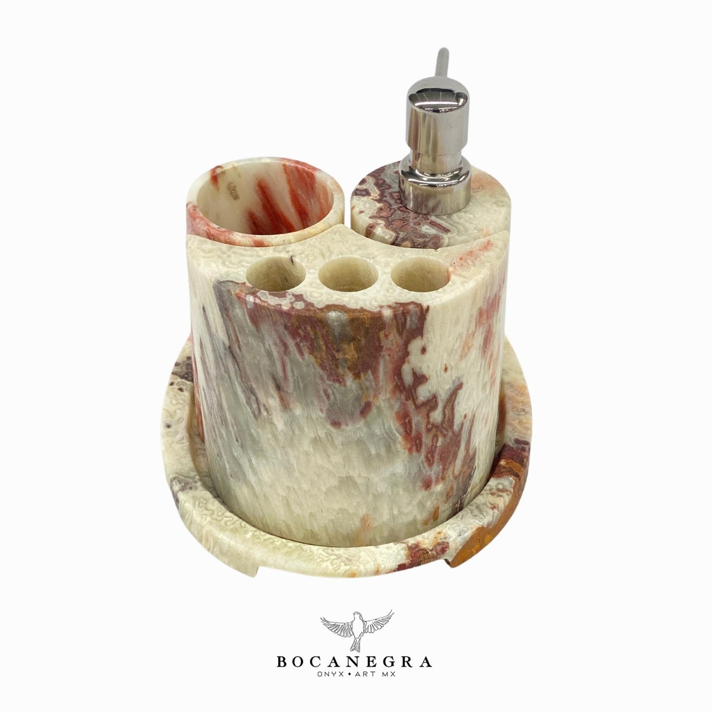 Gorgeous Bathroom Onyx Soap Dispenser Set | Soap Pump | Beauty & Care