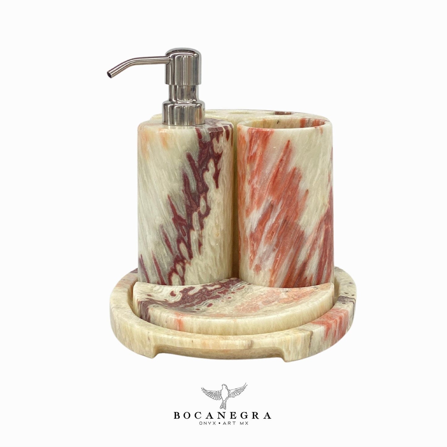 Gorgeous Bathroom Onyx Soap Dispenser Set | Soap Pump | Beauty & Care