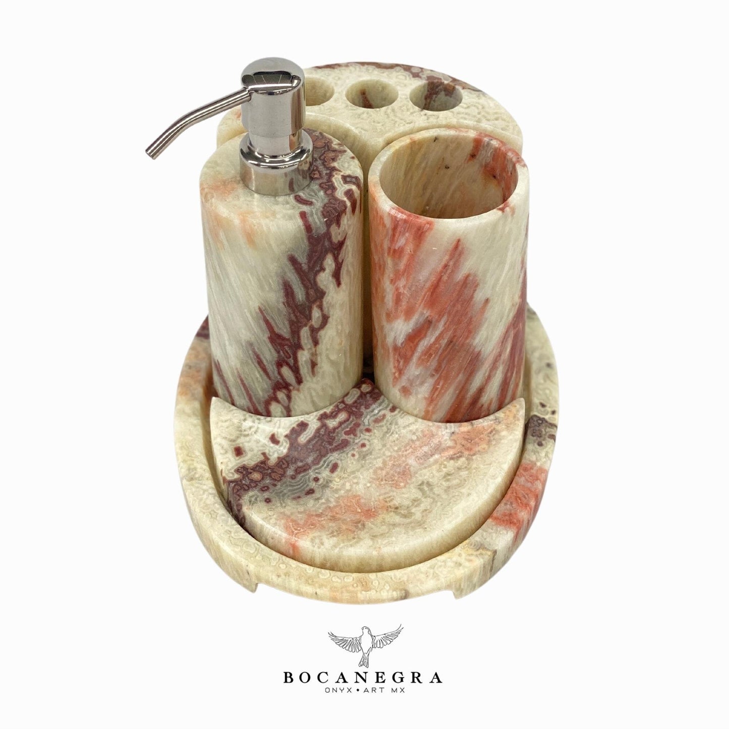 Gorgeous Bathroom Onyx Soap Dispenser Set | Soap Pump | Beauty & Care