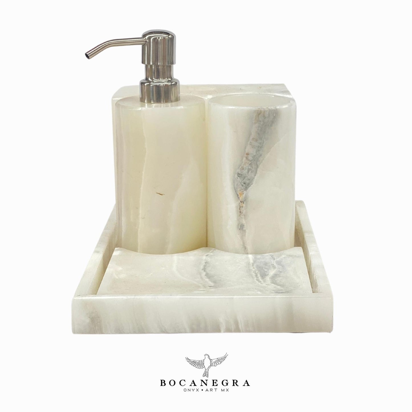 Gorgeous Bathroom Onyx Soap Dispenser Set | Soap Pump | Beauty & Care