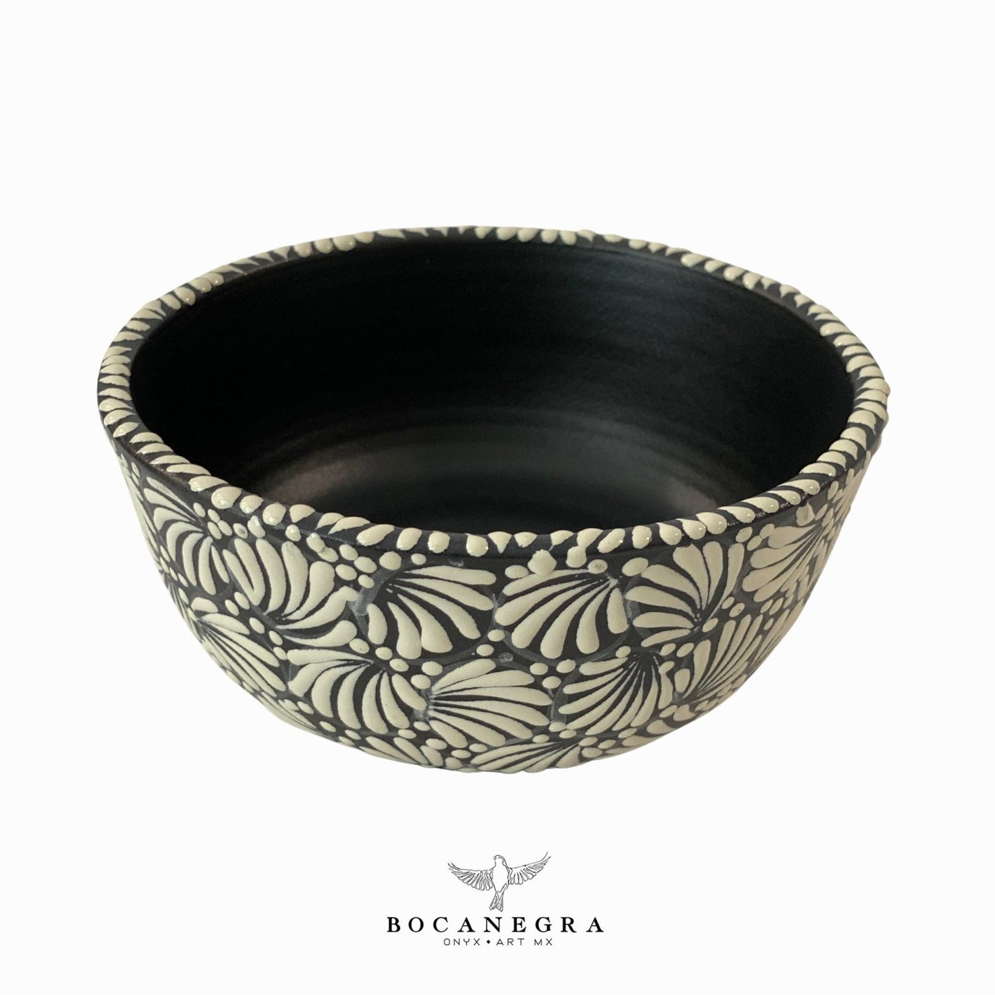 Talavera dinnerware personal set - Black tableware (5 piece set)