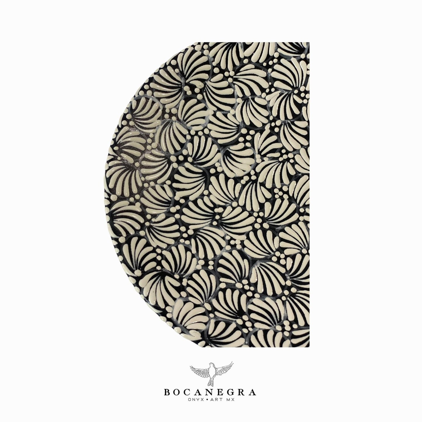 Talavera dinnerware personal set - Black tableware (5 piece set)