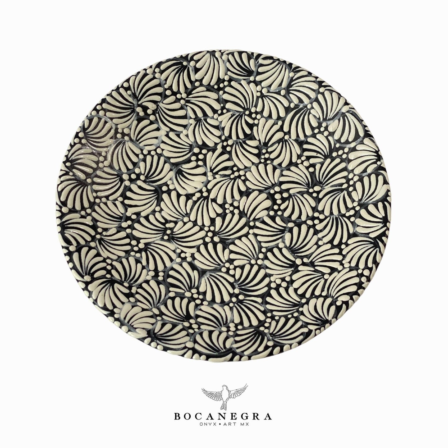 Talavera dinnerware personal set - Black tableware (5 piece set)