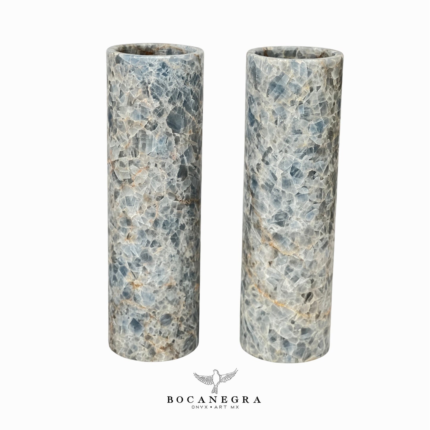 Blue Onyx Stone Lamp (Two Set) - Table Lamp - Home Decor