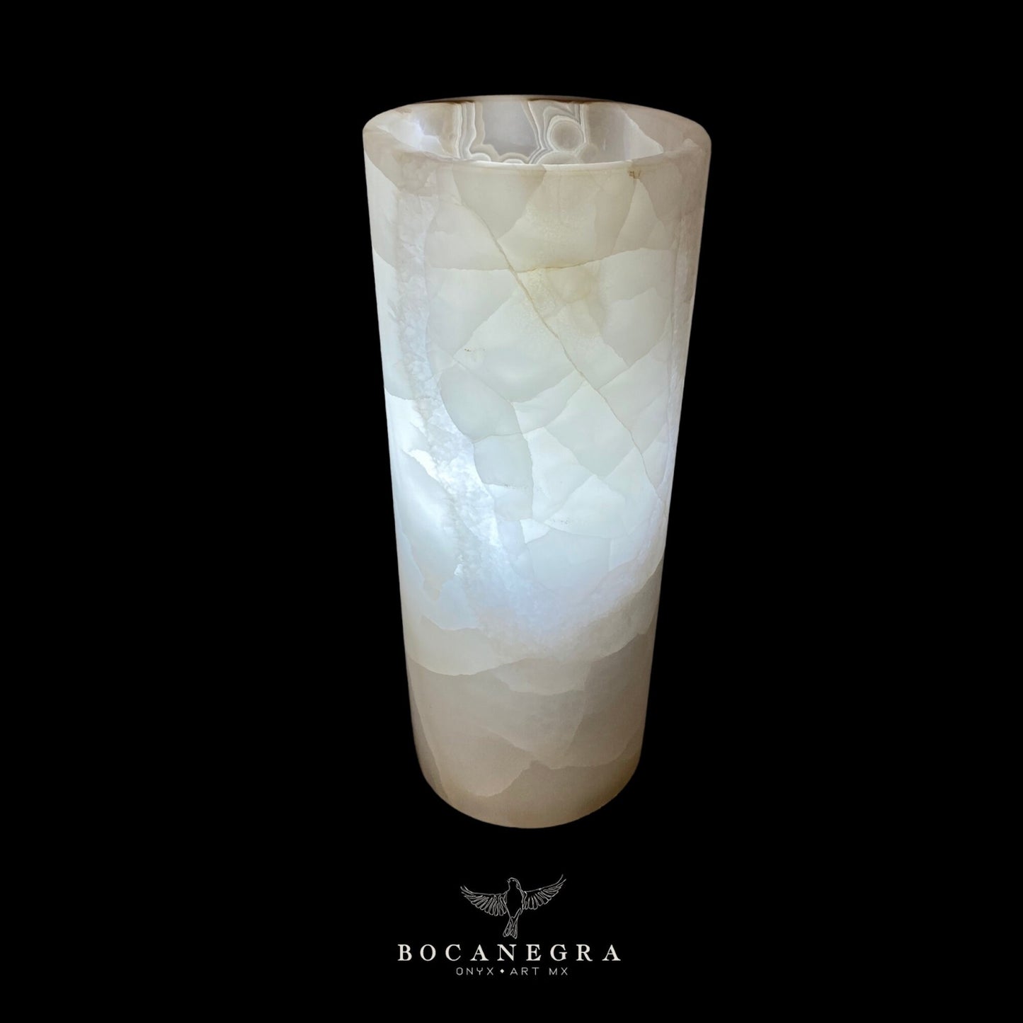 White Onyx Stone Lamp - Table Lamp - Home Decor