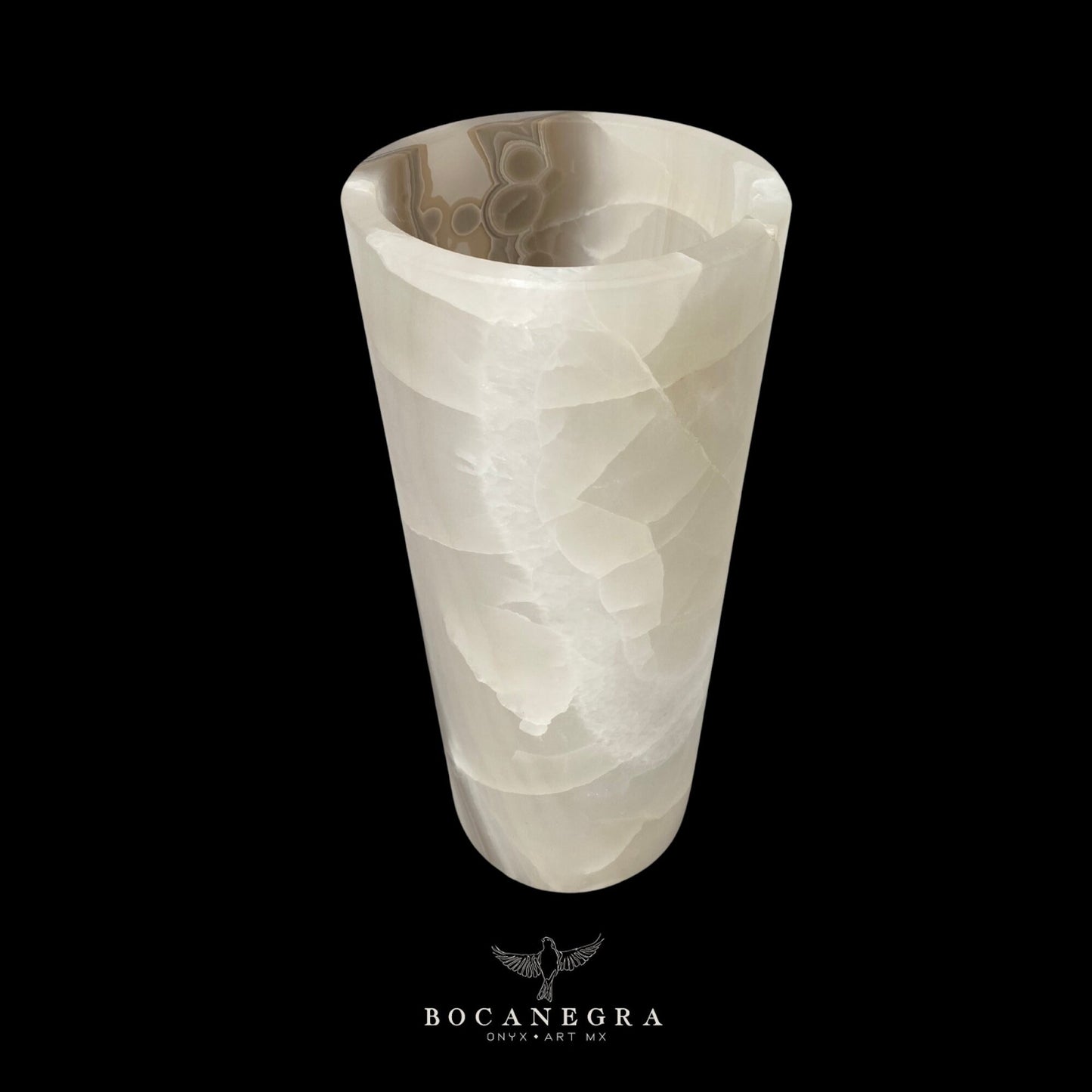 White Onyx Stone Lamp - Table Lamp - Home Decor