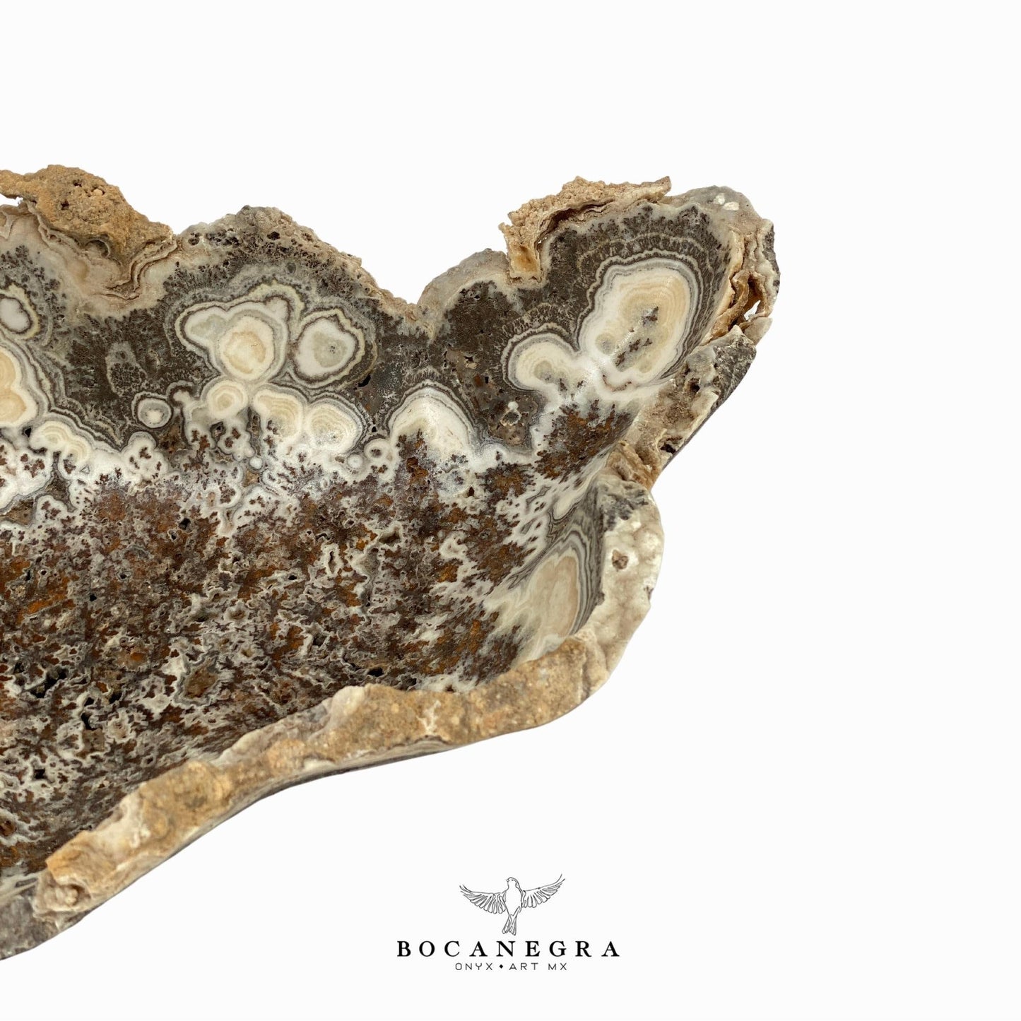 Brown & Beige Decorative Onyx Bowl - Centerpiece - Fruit platter