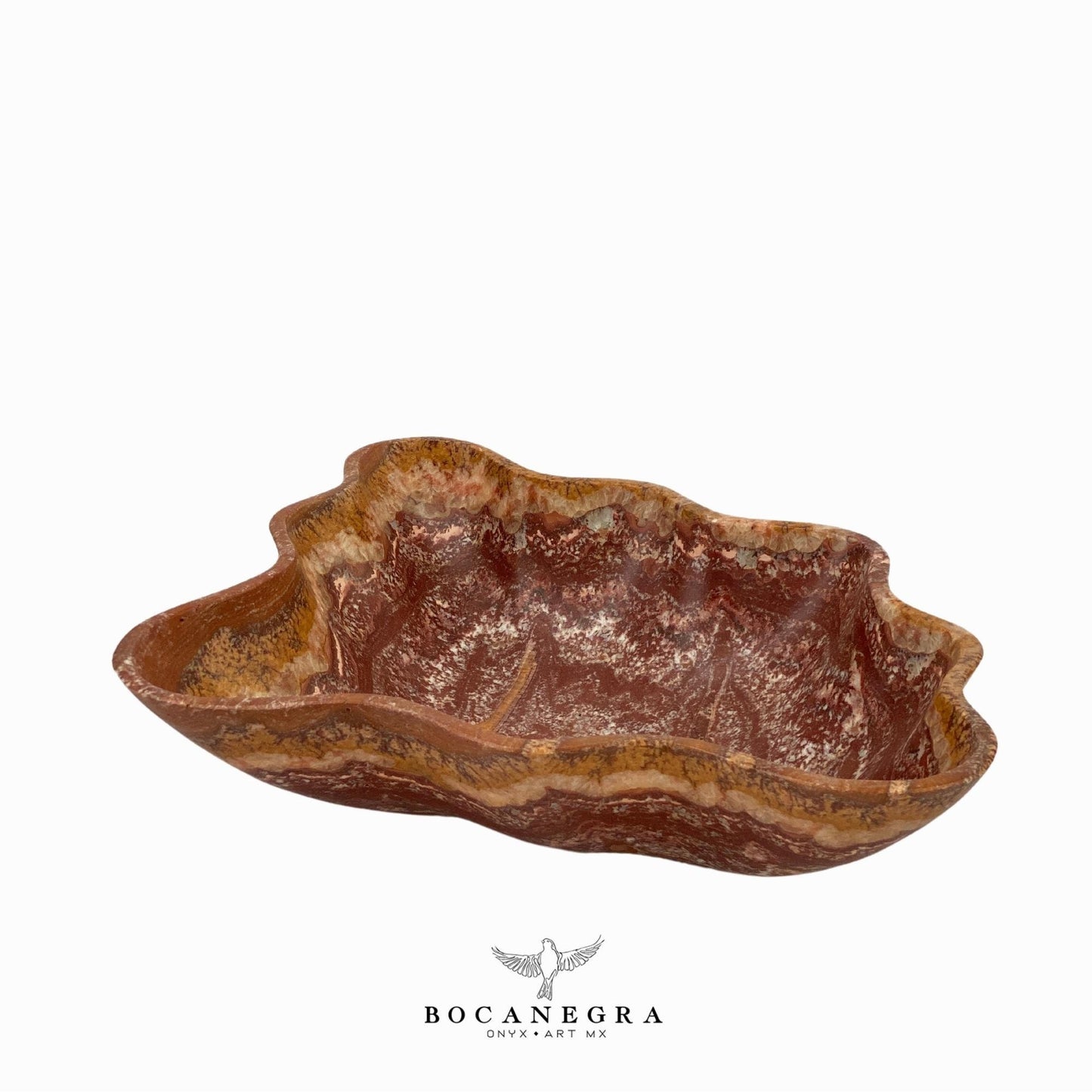 Red Decorative Onyx Bowl - Centerpiece - Fruit Platter