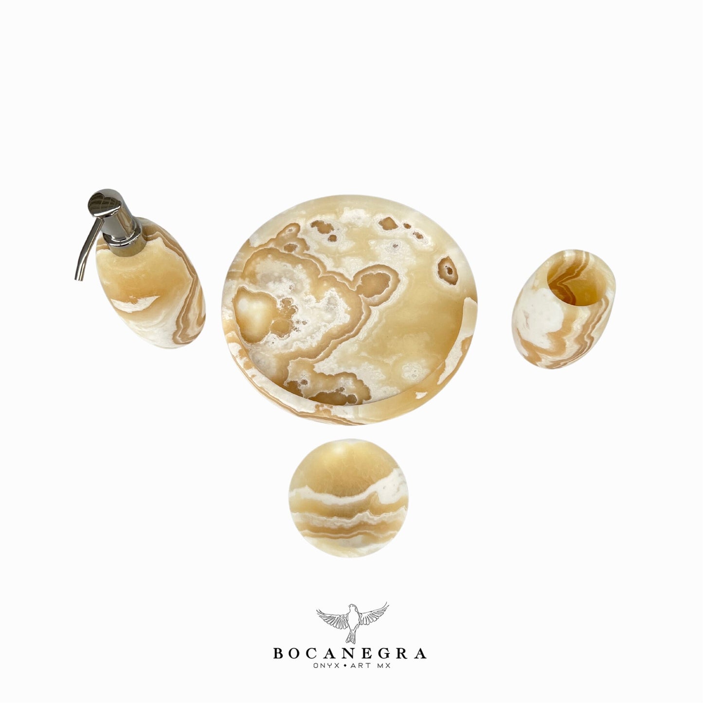 Gorgeous Bathroom Onyx Soap Dispenser Set | Soap Pump | Beauty & Care