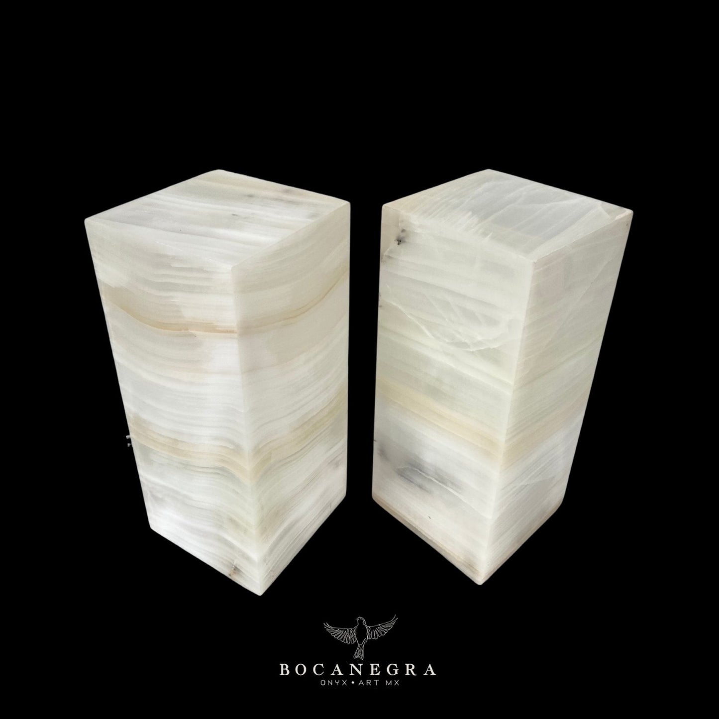 White Onyx Stone Lamps (Two set) - Table Lamp - Home Decor