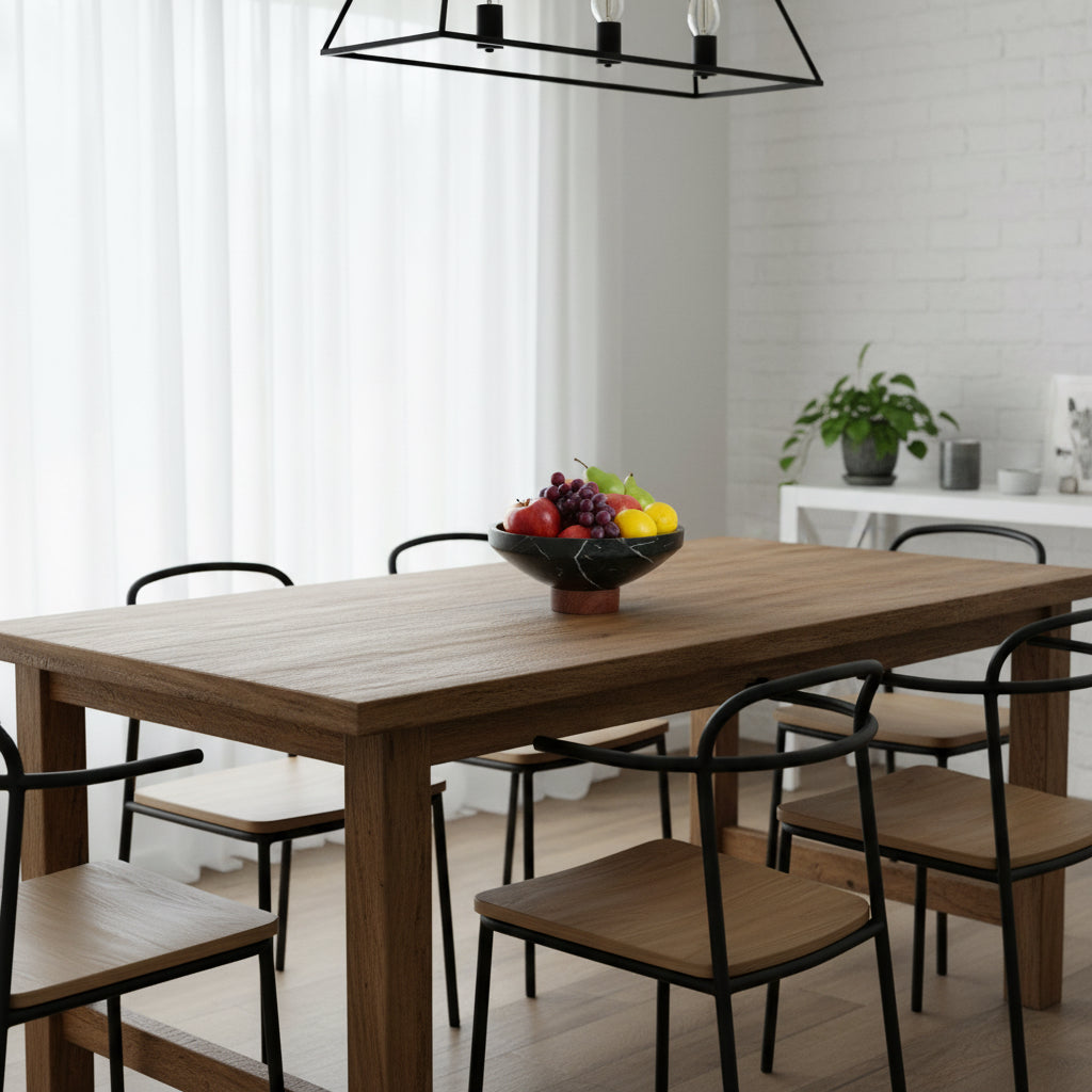 Black Marble Fruit Platter - Decorative Piece