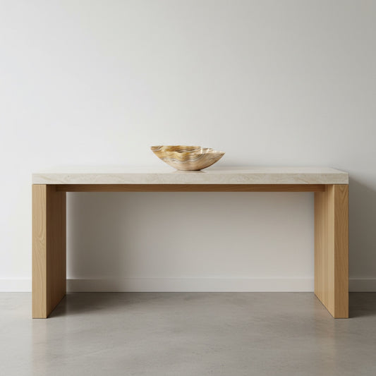 Red & Beige Decorative Onyx Bowl - Centerpiece - Fruit platter