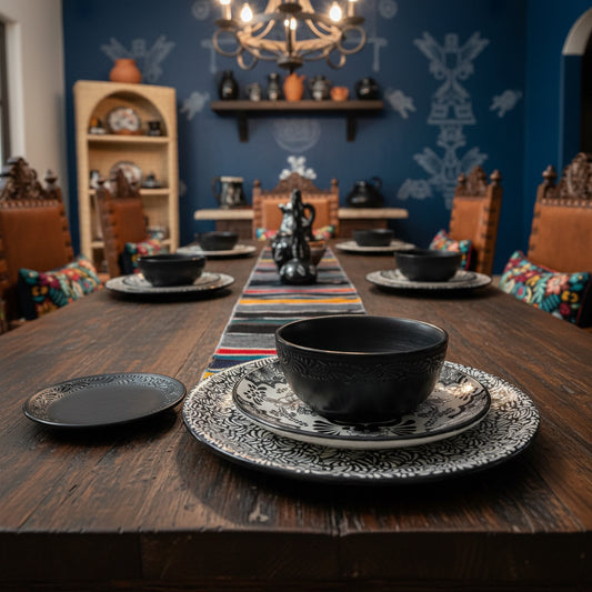 Talavera dinnerware personal set