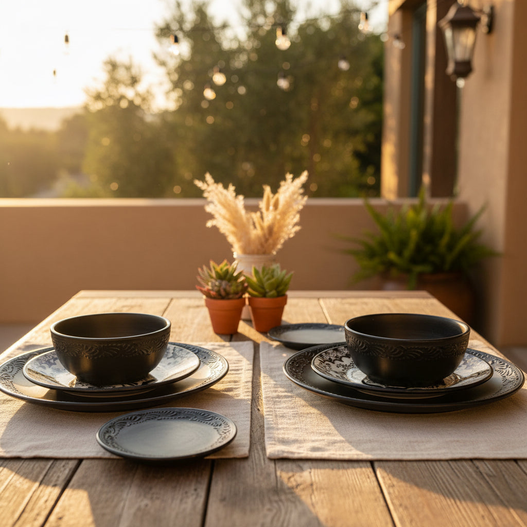 Talavera dinnerware personal set