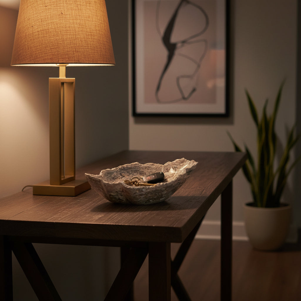 Gray Onyx Decorative Bowl - Centerpiece - Fruit Platter - Elegant Onyx Bowl - Handcrafted Beauty for Your Home